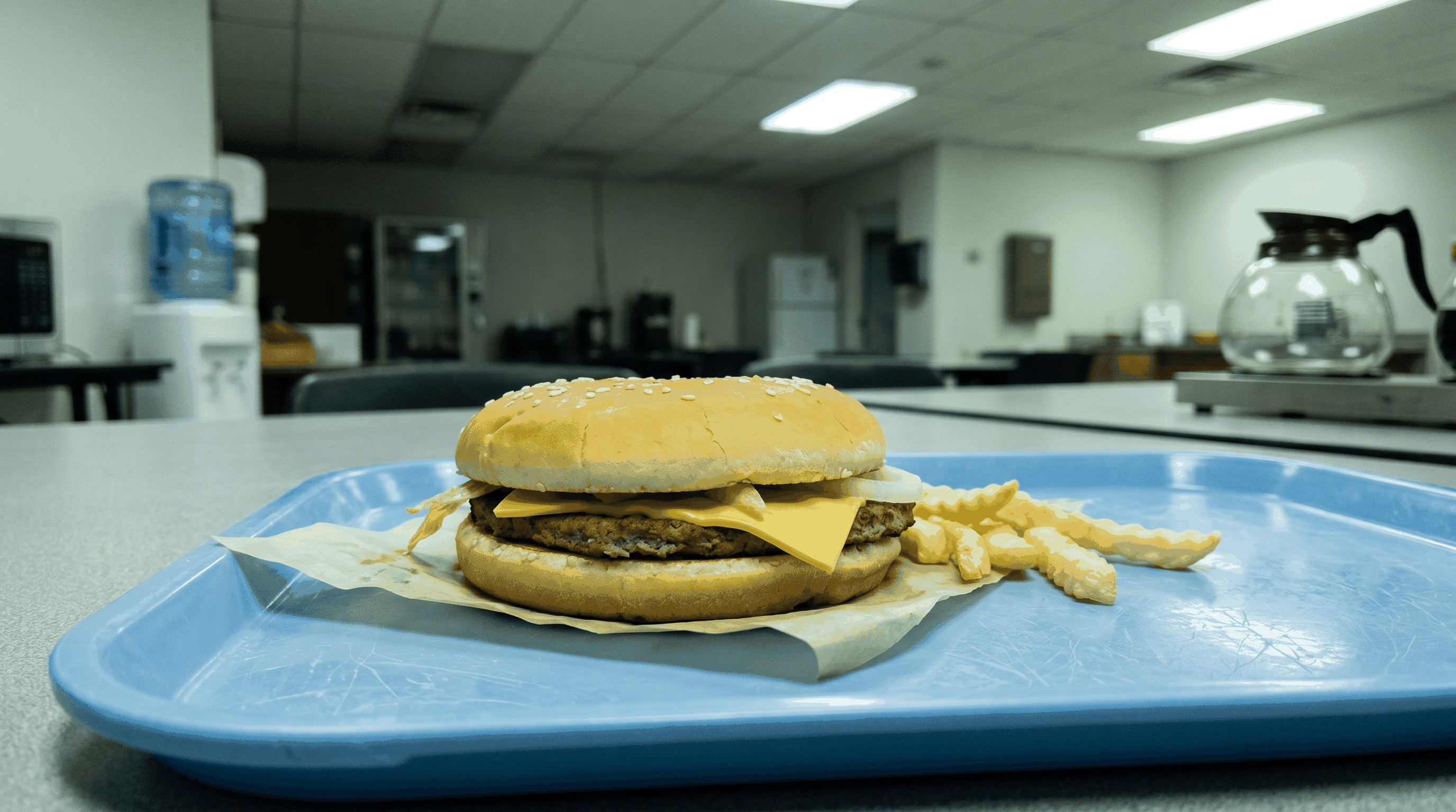 Burger vorher