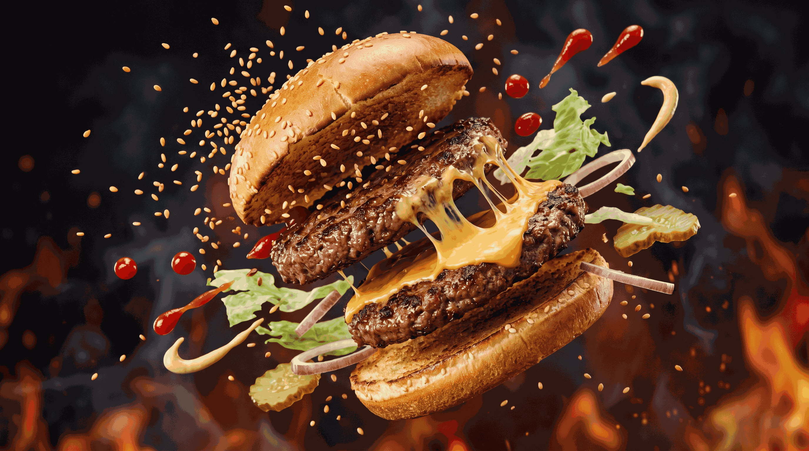 Burger nachher